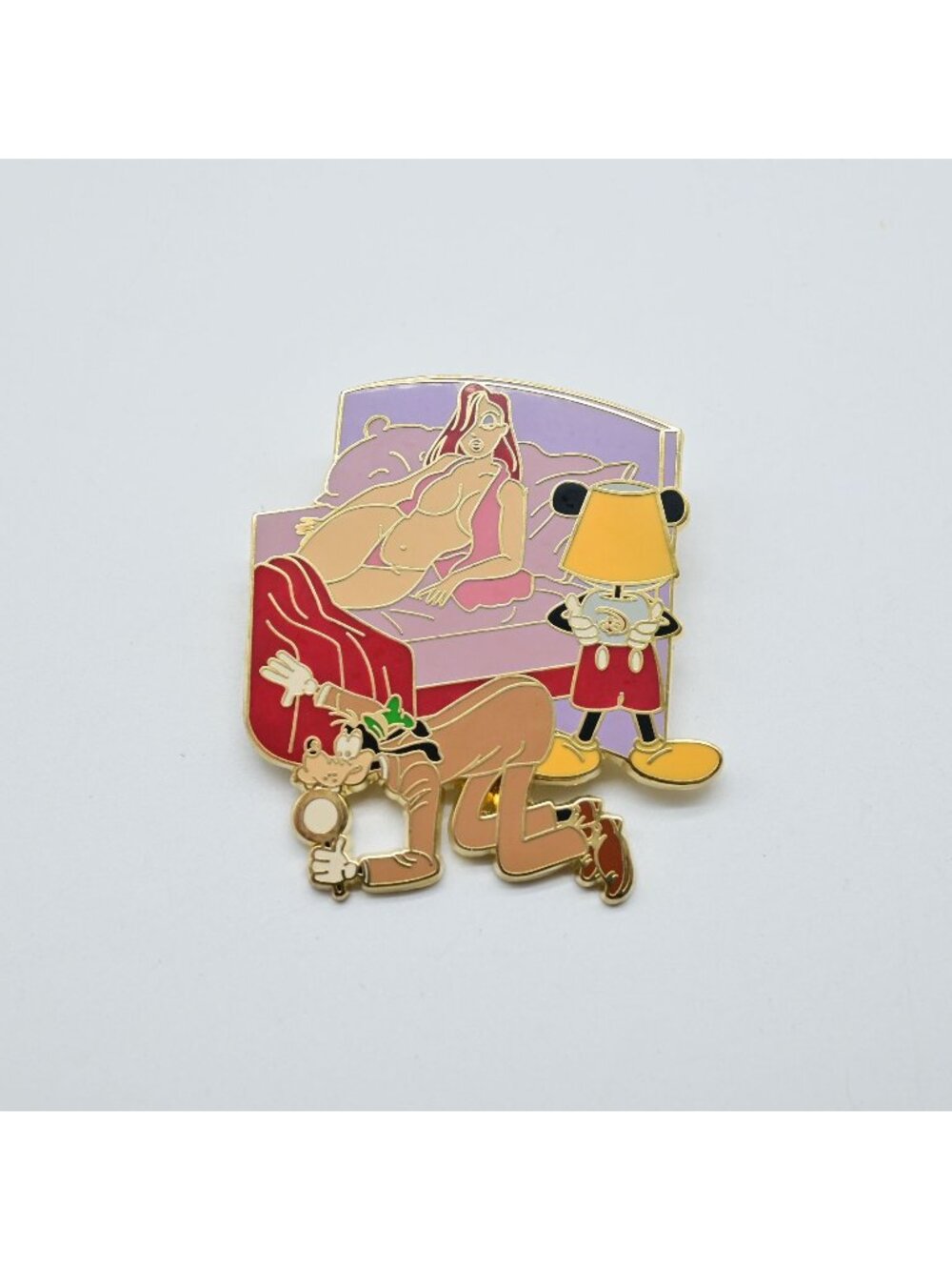 Disney Jessica Rabbit Bed Mickey & Goofy Fantasy Enamel Pin Sexy LE100